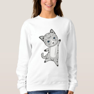 Sudadera Gato Gato Gris Fur Nose Cute Animales