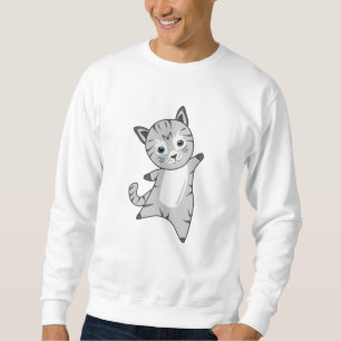 Sudadera Gato Gato Gris Fur Nose Cute Animales