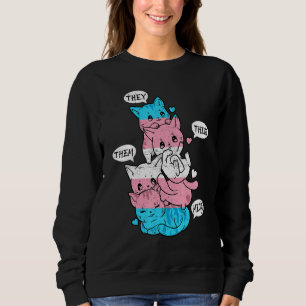 Sudadera Gato Gay Lesbiana Orgullo Gay Gatos Lgbt Pile Tran