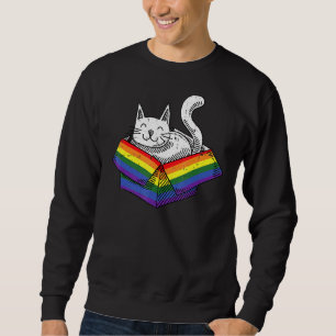 Sudadera Gato gay Orgullo Arcoiris Cute Kitten Gatito Orgul