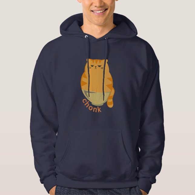 Sudadera Gato Gordo en un Tazón (Anverso)