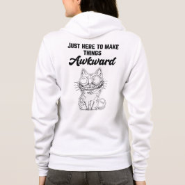 Sudadera Gato gracioso - Acá solo para hacer las cosas incó