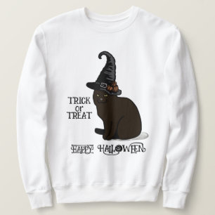 Sudadera Gato gracioso de Halloween Personalizado