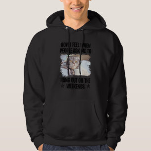 Sudadera Gato gracioso dice pereza graciosa diciendo muffle