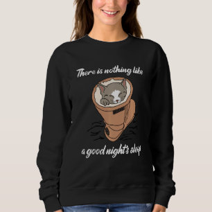 Sudadera Gato Gracioso En Un Zapato Agradable Gatito De Meo