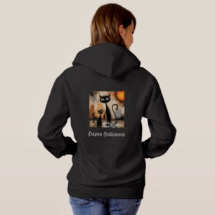 Sudadera Gato Grande Gato Pequeño Halloween