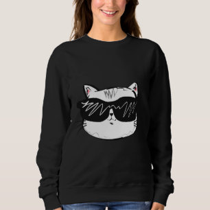Sudadera Gato Guay Adorable Con Gafas De Sol
