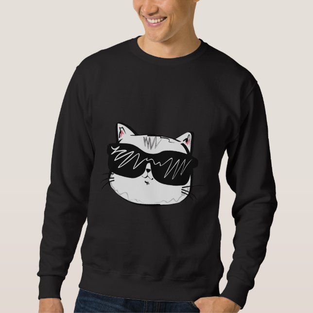 Sudadera Gato Guay Adorable Con Gafas De Sol (Anverso)