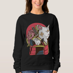 Sudadera Gato Guerrero Samurái