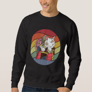 Sudadera Gato Guerrero Samurai