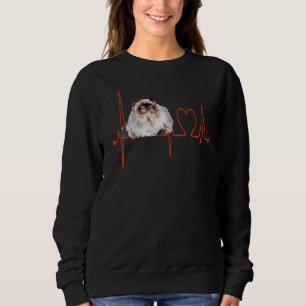 Sudadera Gato Himalaya latido EKG Me Encanta Mi Gato