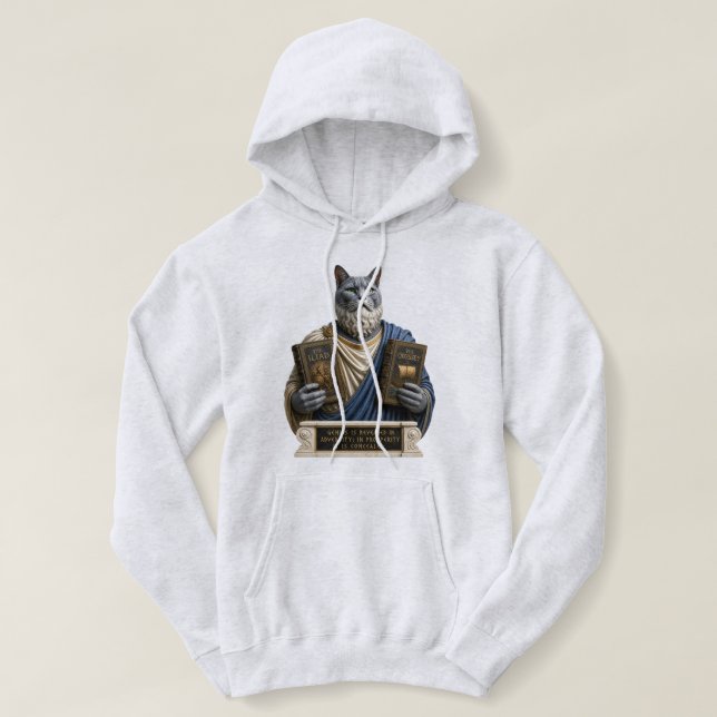 Sudadera Gato homer azul ruso (Diseño del anverso)