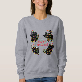 Sudadera Gato Hoodie de Navidades Meowy - Graciosos gatos d