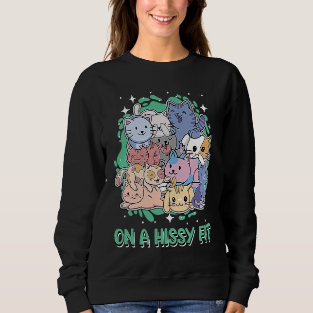 Sudadera Gato Humor Kitten Animal Pun Cat Mom (Anverso)