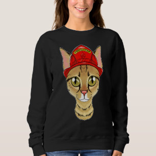Sudadera Gato I bombero gato bombero gato sabana gato