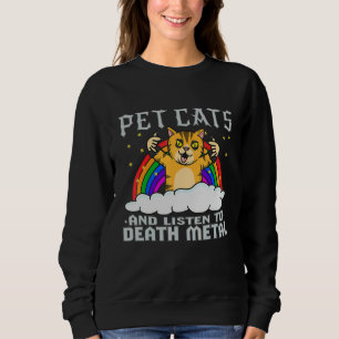 Sudadera Gato   Instrumentista Música Rock Músico Headbang