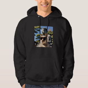 Sudadera Gato Japonés Con Gafas De Sol En El Bu De Kamakura