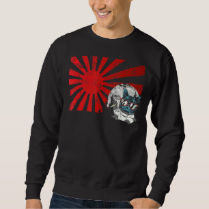 Sudadera Gato japonés Mitsune Mascara escalofriante Art Sun