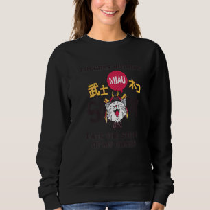Sudadera Gato japonés samurái katana Sameowrai Catana gato