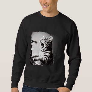 Sudadera Gato Jugando Piano Cantando Gato Mascota Propietar