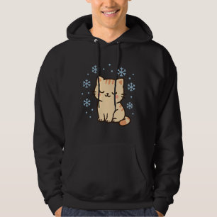Sudadera Gato Kawaii Nevado – Gatito Invernal Adorable