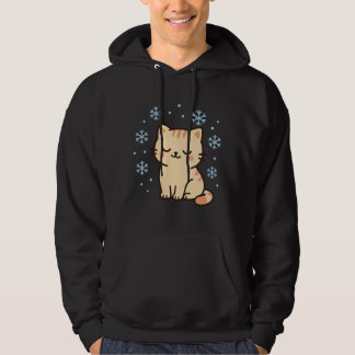 Sudadera Gato Kawaii Nevado – Gatito Invernal Adorable