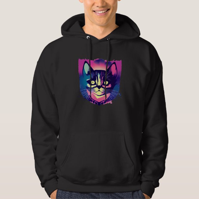 Sudadera Gato Kitty Animal Grunge Lindo  Gato (Anverso)