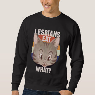 Sudadera Gato lesbiano divertido amante de LGBTQ Pun Meme d