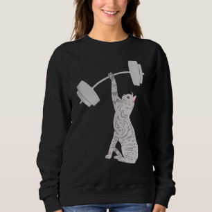 Sudadera Gato levantamiento de la muerte Gimnasio Gimnasio
