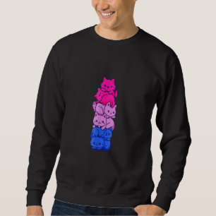 Sudadera Gato Lgbt Bandera Bisexual Lgbt Orgullo Gay