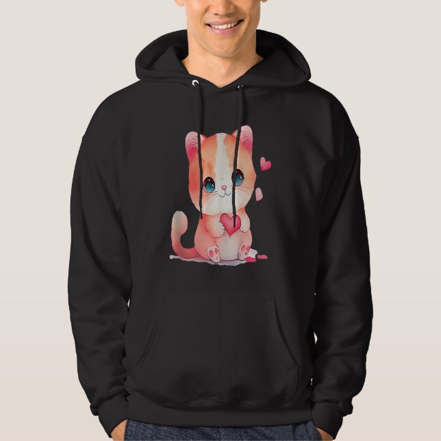 Sudadera Gato lindo presente para gatitos de color gitano (Anverso)
