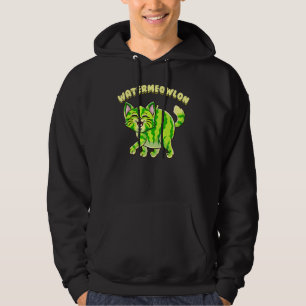 Sudadera Gato lindo Watermeowlon Verano Watermelón Cat