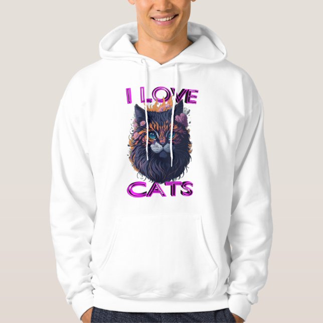 Sudadera Gato lindo y encantador s5 (Anverso)