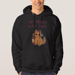 Sudadera Gato Madre Vino Hermoso Y Nuevo Aspecto