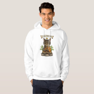 Sudadera Gato Maestro Zen Divertido Regalo Gato Gris Tabby