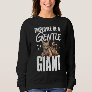 Sudadera Gato Maine Coon Empleado De Un Gigante Gentil