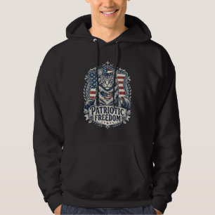 Sudadera Gato Maine Coon Patriótico