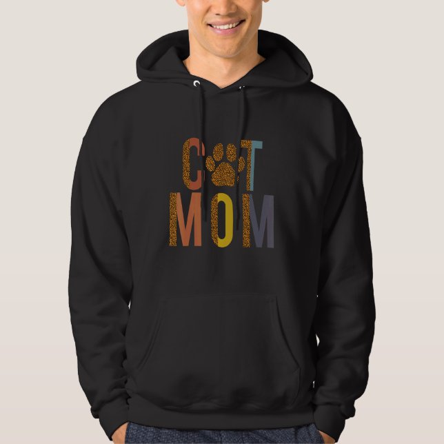 Sudadera Gato: Mamá Feliz Día de la Madre Gato (Anverso)