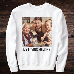 Sudadera Gato Mamá Personalizado Blanco y Negro Familia Fot