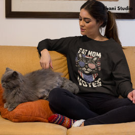 Sudadera Gato Mamá vota banderas electorales americanas