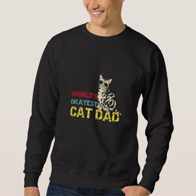 Sudadera Gato marrón verde ojos gatos 1 (Anverso)