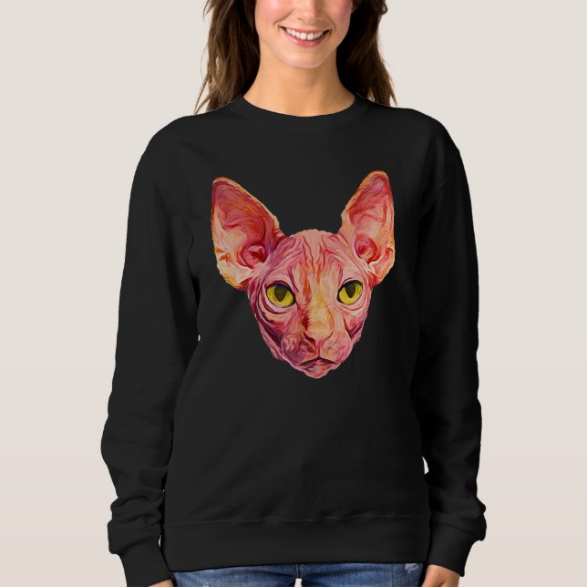 Sudadera Gato Mascota espléndido de Sphynx (Anverso)