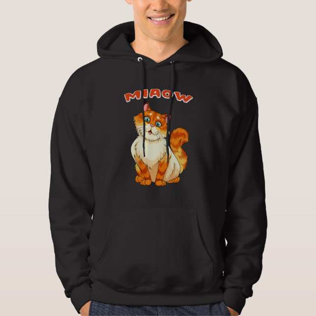 Sudadera Gato Maullar Gato (Anverso)