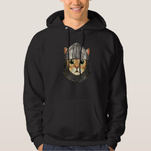 Sudadera Gato medieval Knight Warrior Cat Kitten Lover