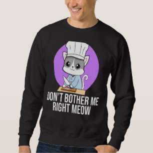 Sudadera Gato Meow Chef Haciendo Sushi Nigiri