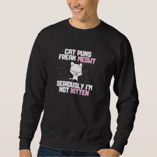 Sudadera Gato Meowt Kitten Humor para Adultos Novedad Gráfi
