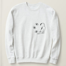Sudadera Gato minimalista de primavera 