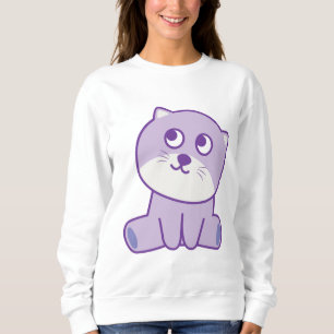 Sudadera gato mirando al cielo