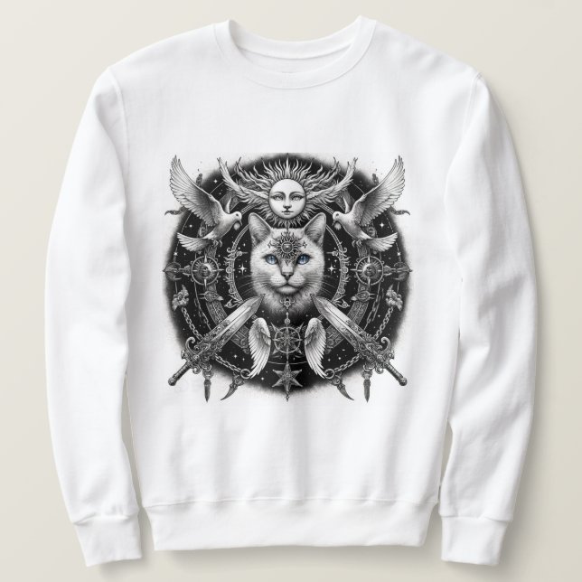 Sudadera "Gato místico" (Anverso del diseño)