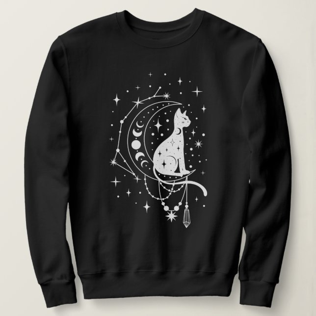 Sudadera Gato místico (Anverso del diseño)